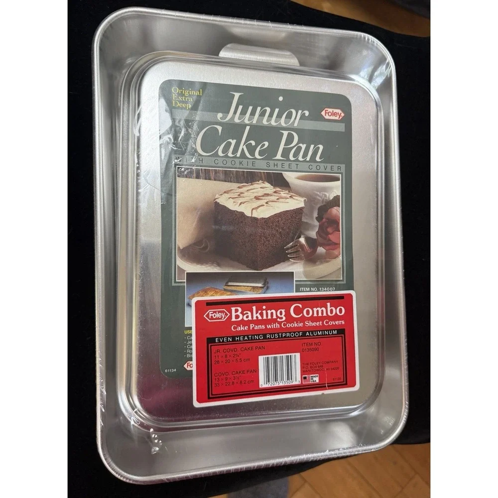 VTG Foley Baking Combo Junior Cake Pan Set Sealed New Old Stock Made in USA 80s